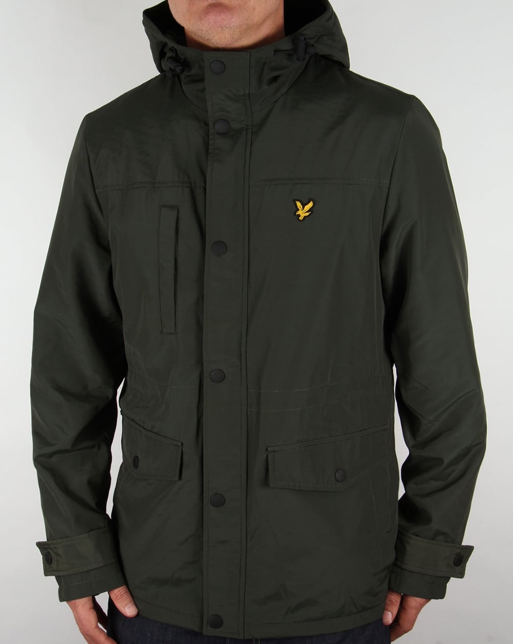 Lyle And Scott Microfleece Lined Jacket Dark Sage