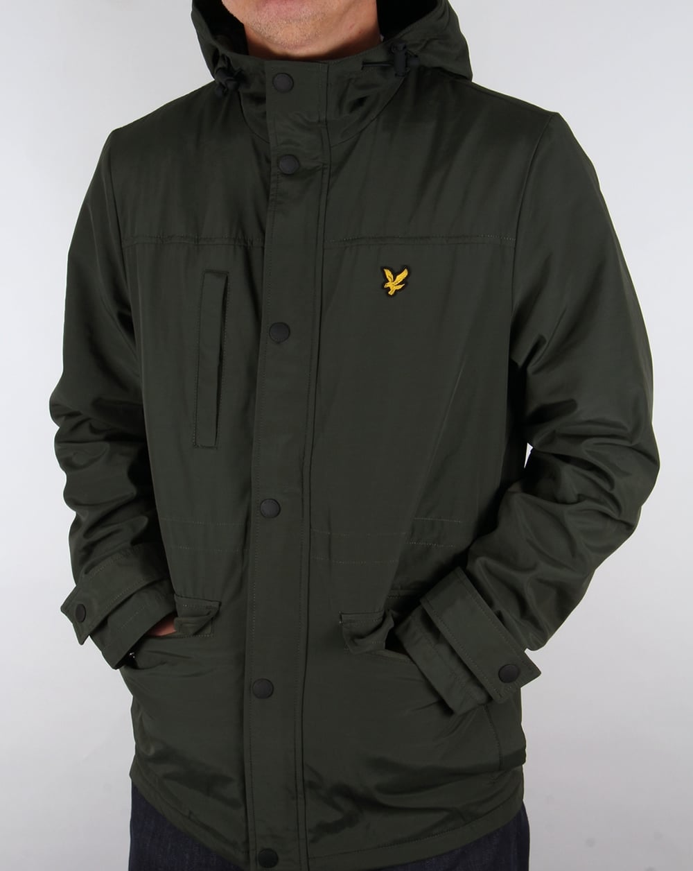 Lyle And Scott Microfleece Lined Jacket Dark Sage