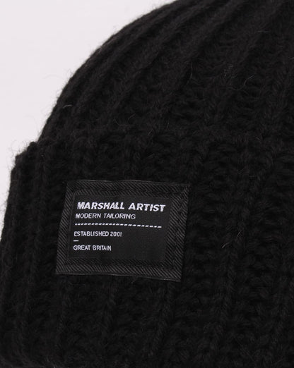Marshall Artist Made In England Wool Beanie Black