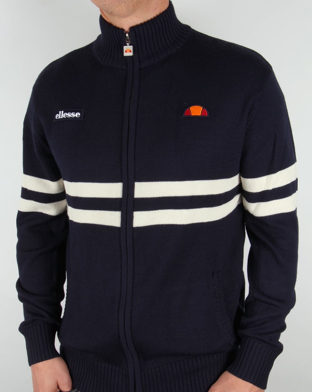 Ellesse Rimini Full Zip Knit Navy