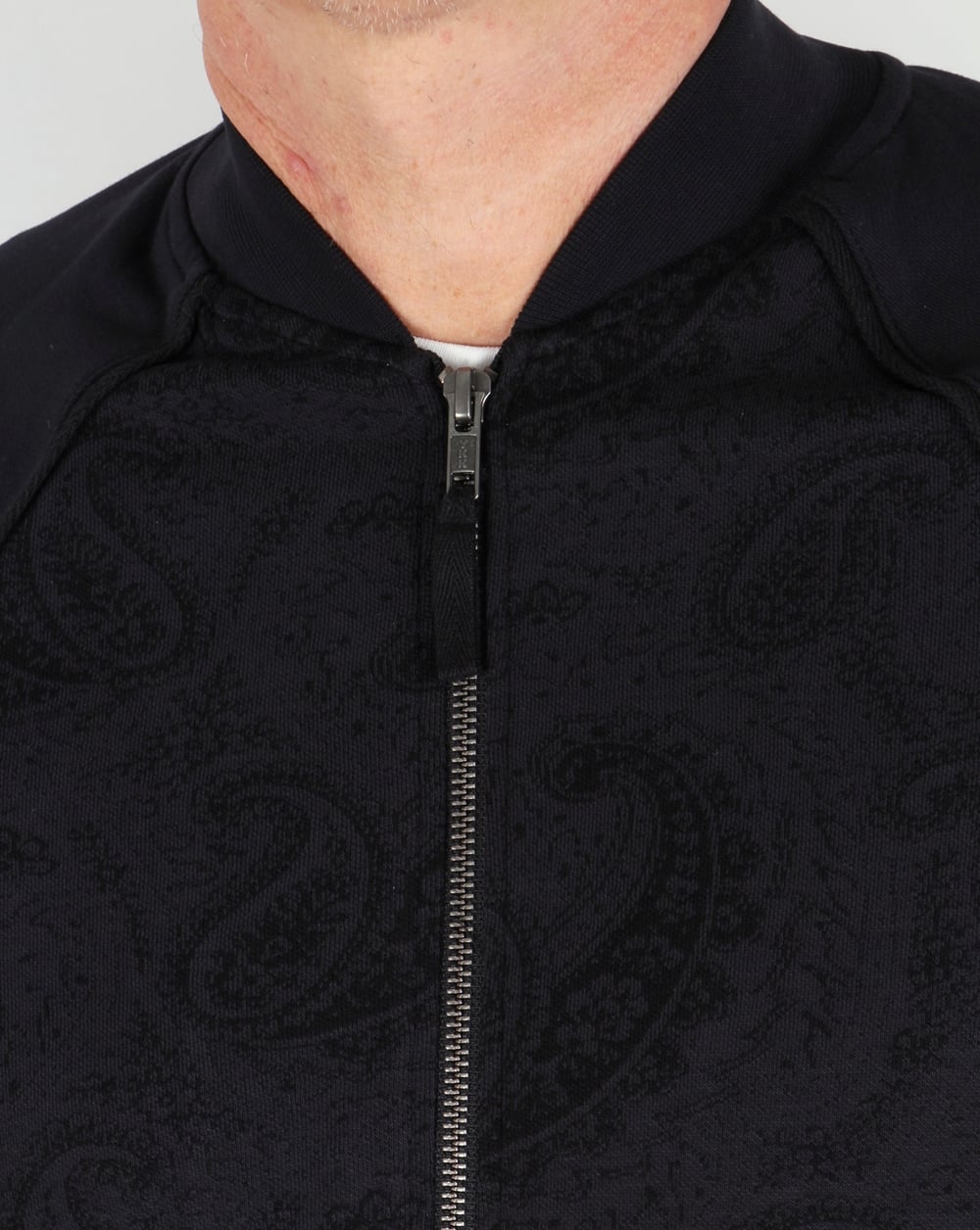 Pretty Green Midhurst Jacquard Track Top Black