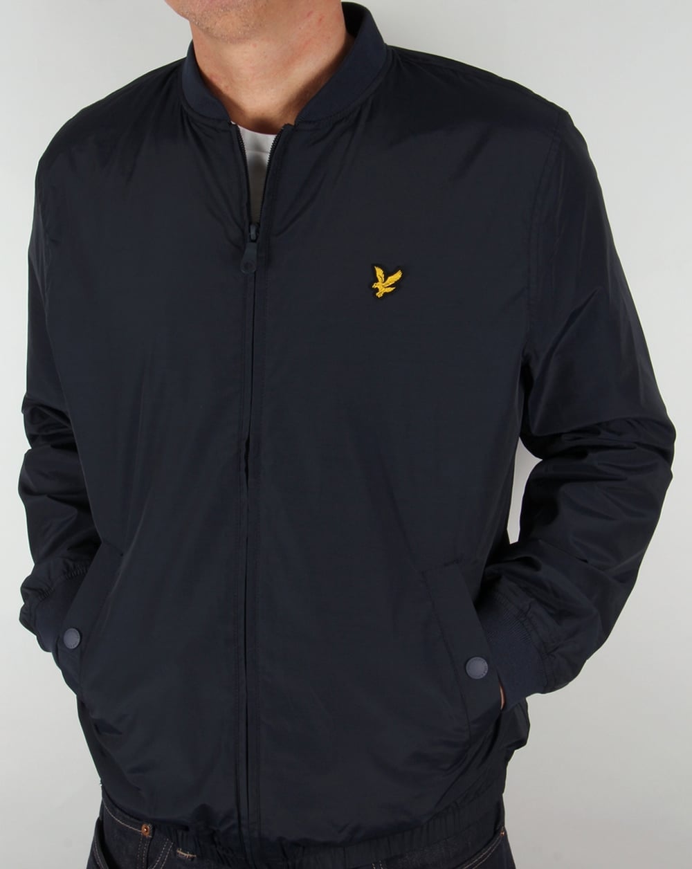 Lyle And Scott Lightweight Bomber Jacket Navy