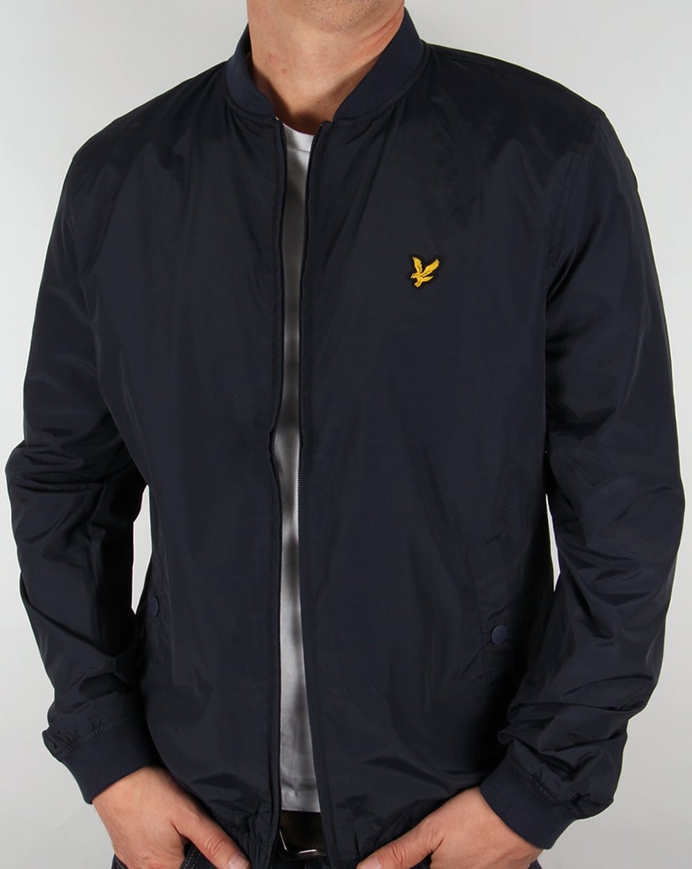 Lyle And Scott Lightweight Bomber Jacket Navy