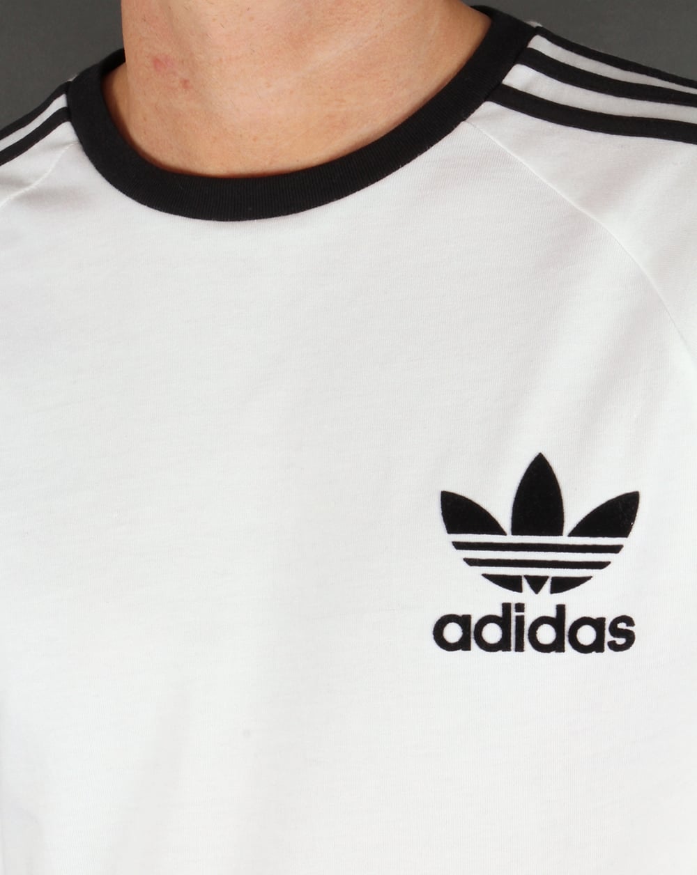 Adidas Originals Long Sleeve T Shirt White-Black