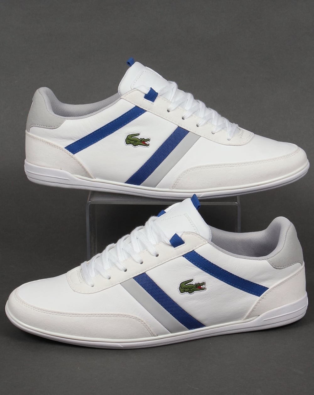 Lacoste Giron Trainers White/Royal