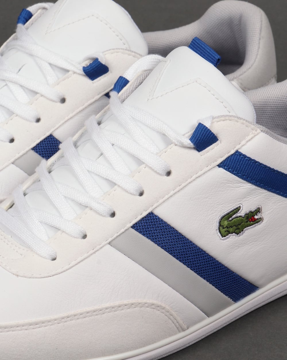 Lacoste Giron Trainers White/Royal