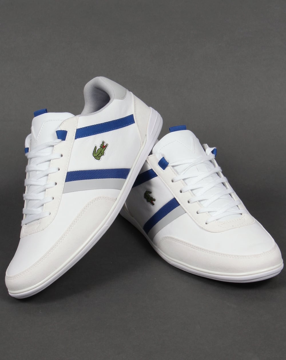 Lacoste Giron Trainers White/Royal