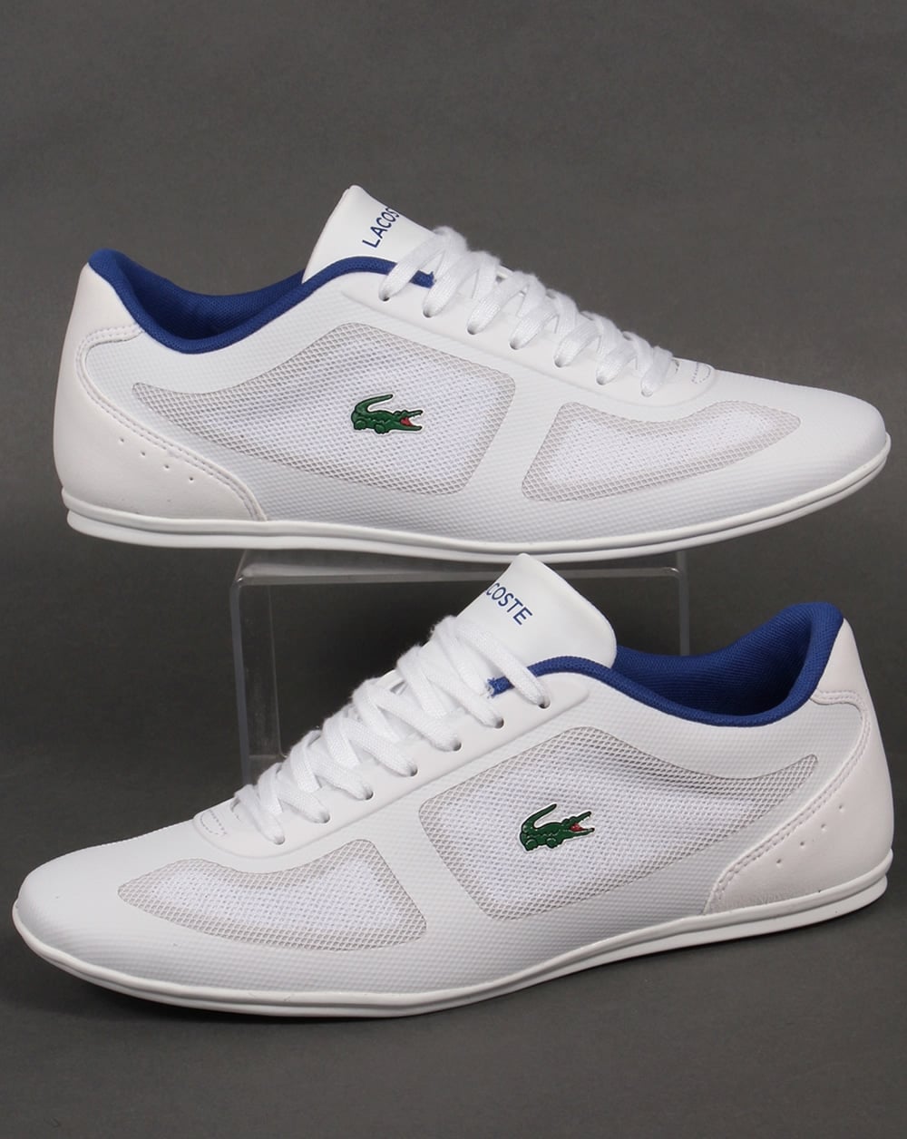 Lacoste Misano Evo Trainers White/Blue