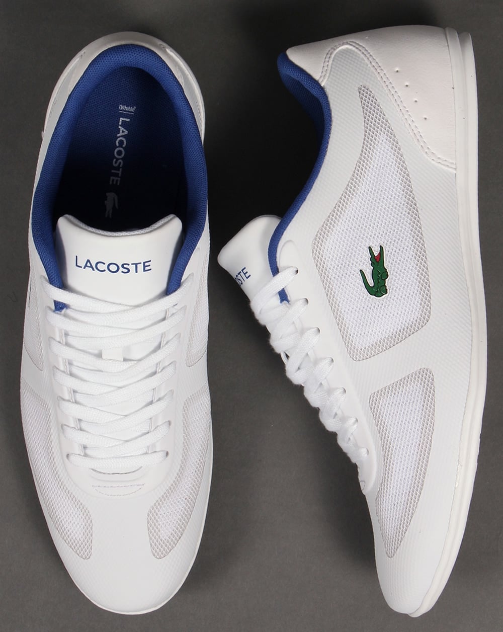 Lacoste Misano Evo Trainers White/Blue