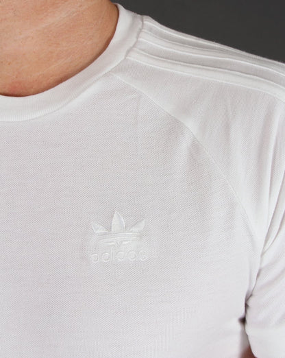 Adidas Originals Triple Stripe T shirt White