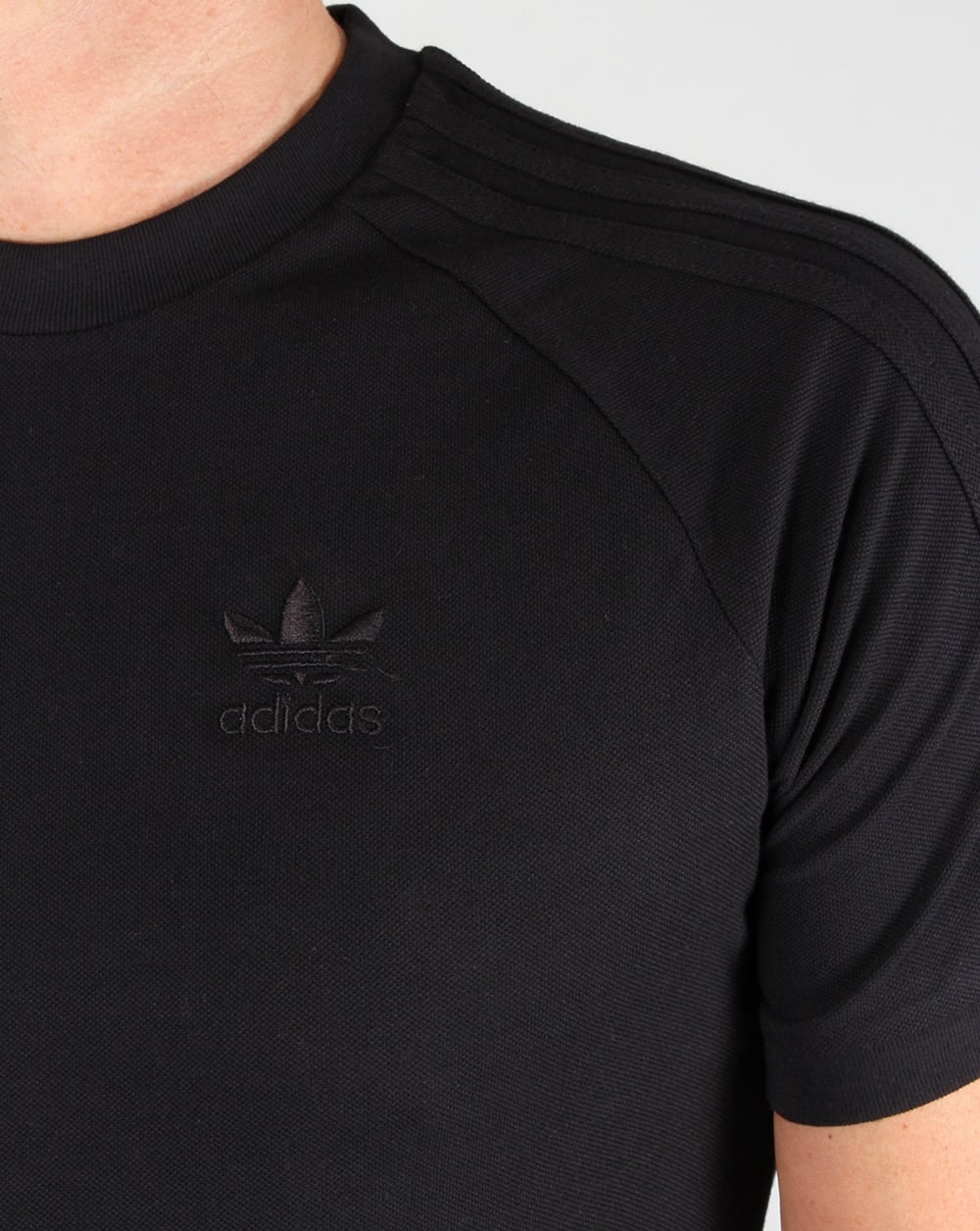 Adidas Originals Triple Stripe T Shirt Black