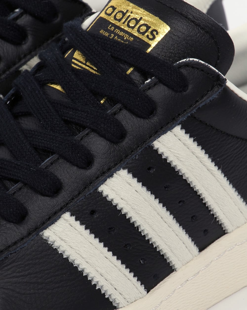 Adidas Superstar 80s Trainers Black/White/Gold