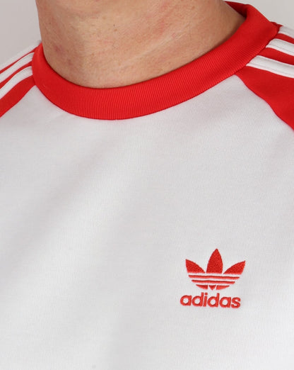 Adidas Originals Old Skool Sweat Top White/Red