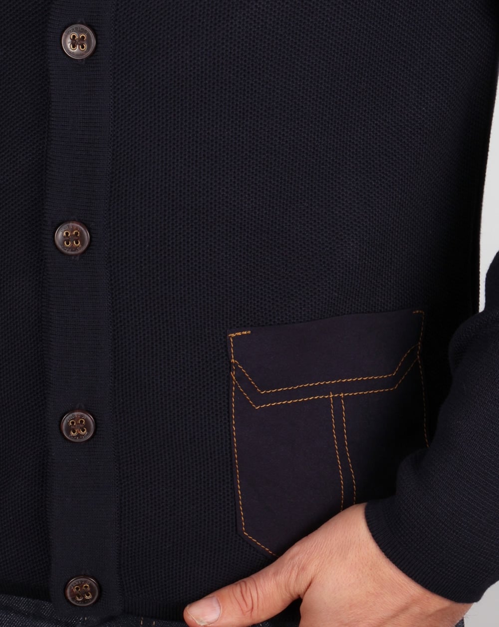 Gabicci Vintage Cardigan Navy