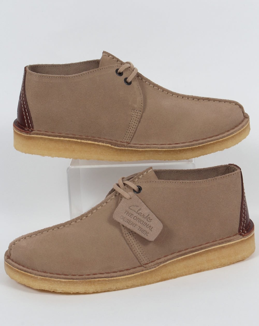 Clarks Originals Desert Trek Suede Shoes Sand
