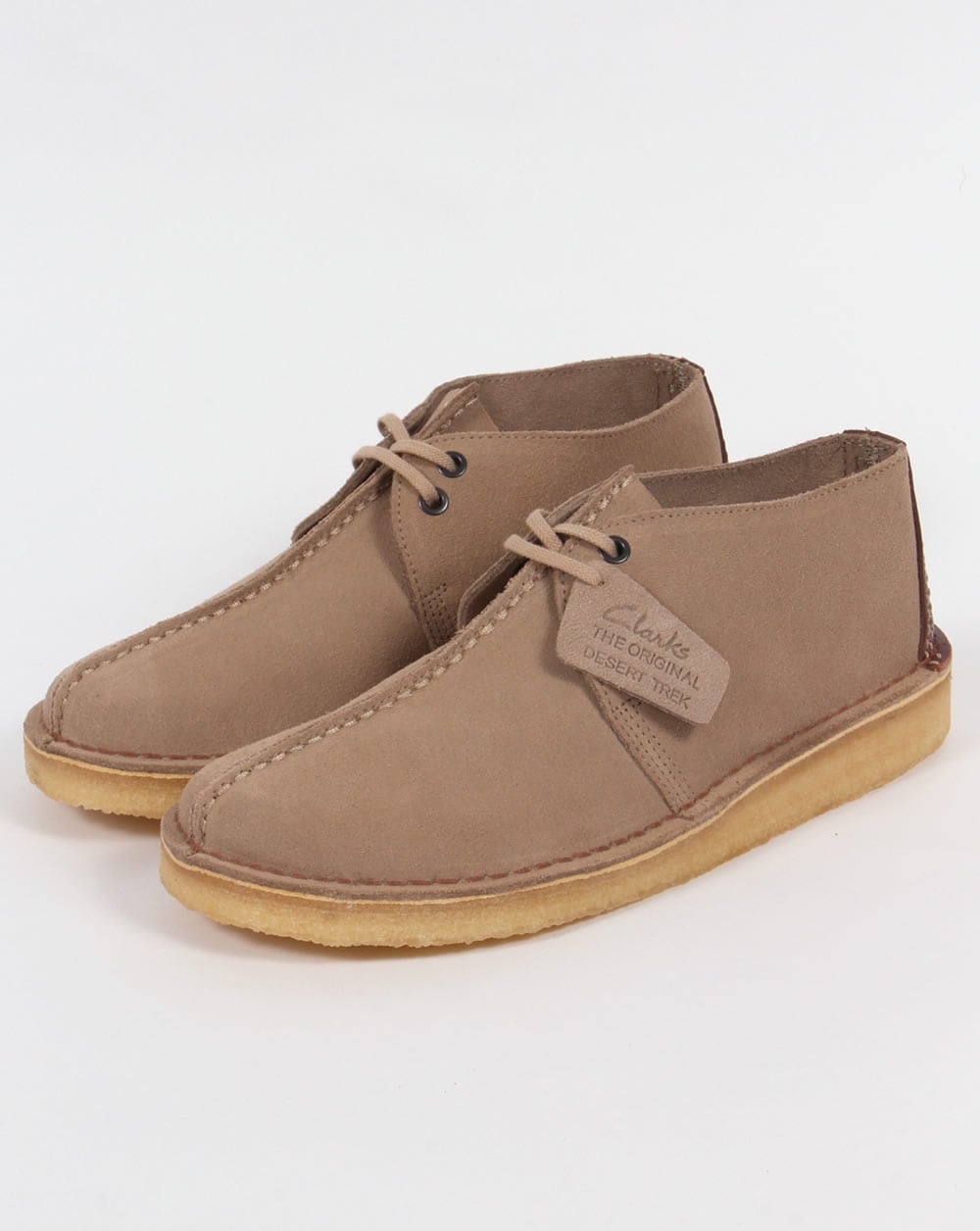 Clarks Originals Desert Trek Suede Shoes Sand
