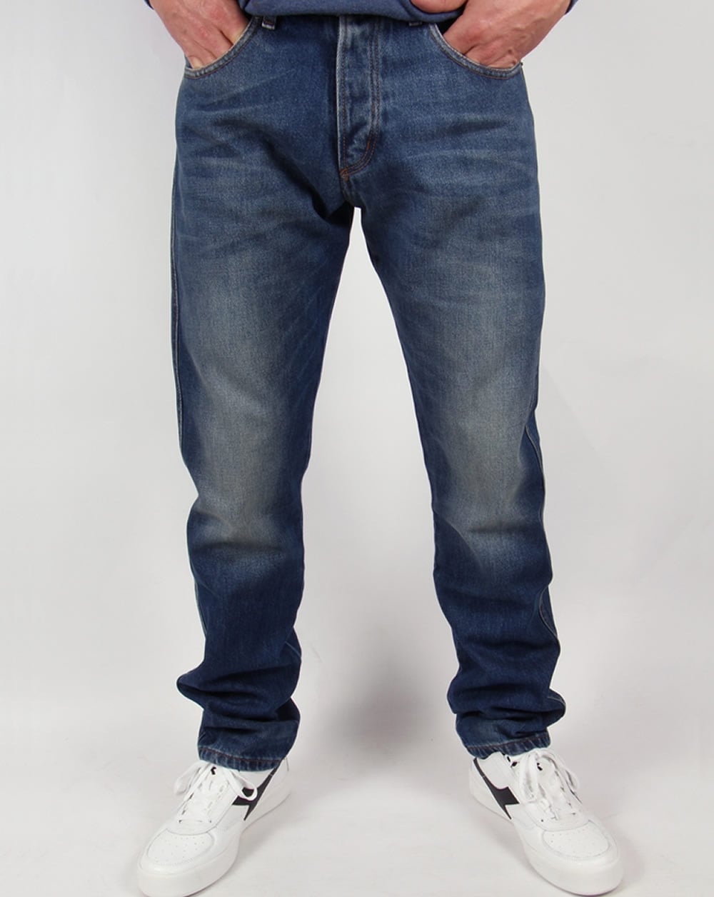 Lois Terrace Taper Fit Jeans Blue Wash