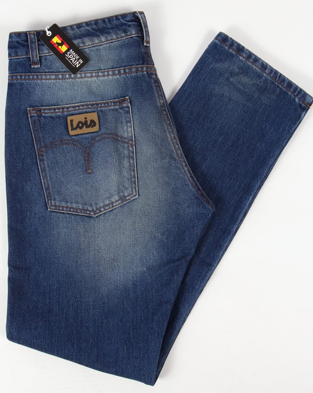 Lois Terrace Taper Fit Jeans Blue Wash