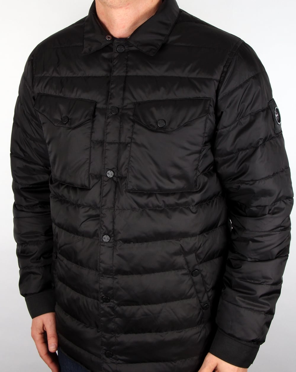 Marshall Artist Down Filled Hooded Jacket Black