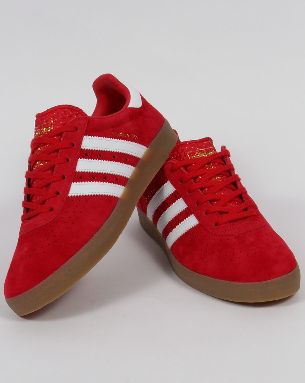 Adidas 350 Trainers Red/White/Gum