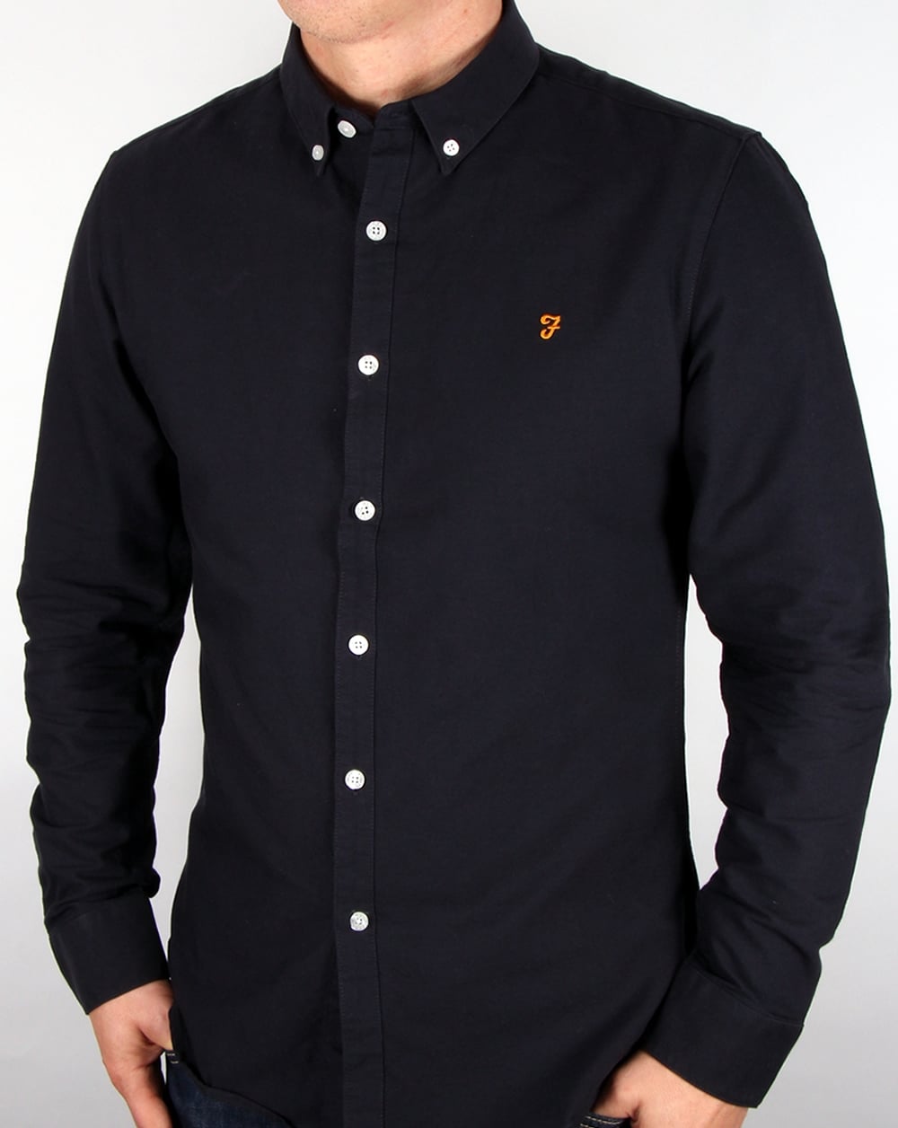 Farah Brewer Shirt Navy