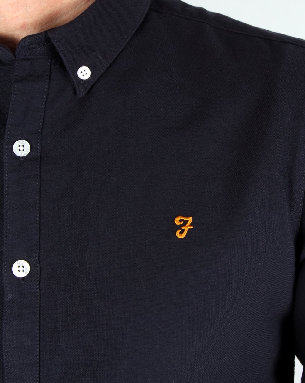 Farah Brewer Shirt Navy