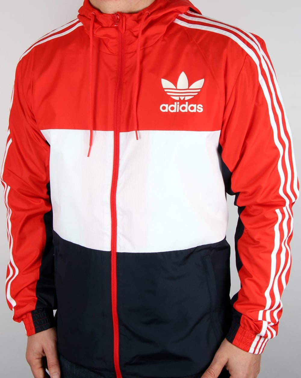 Adidas Originals California Windbreaker Red/white/navy