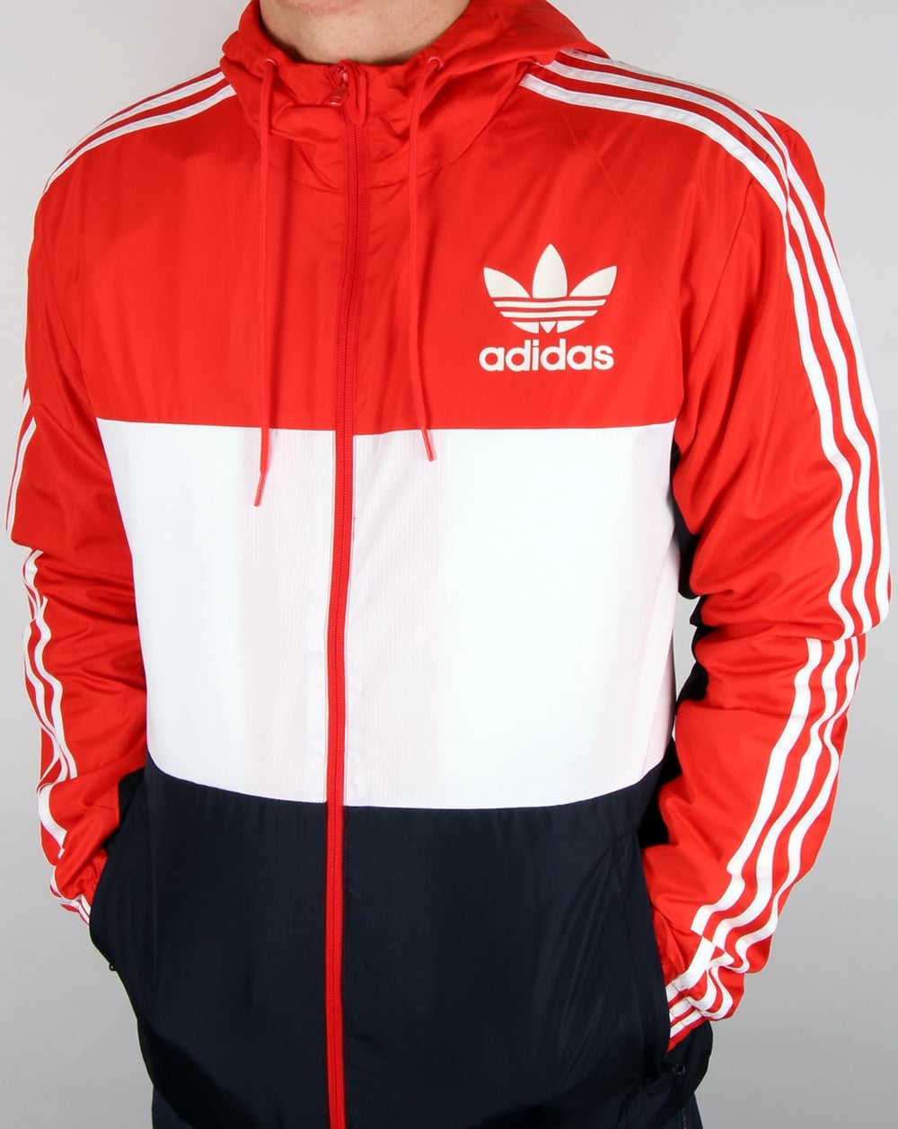 Adidas Originals California Windbreaker Red/white/navy