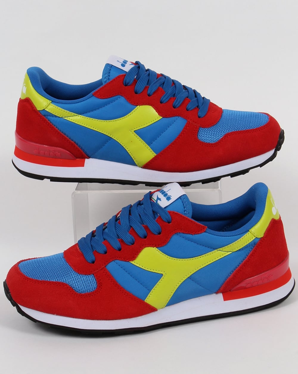 Diadora Camaro Trainers Red/Blue/Yellow