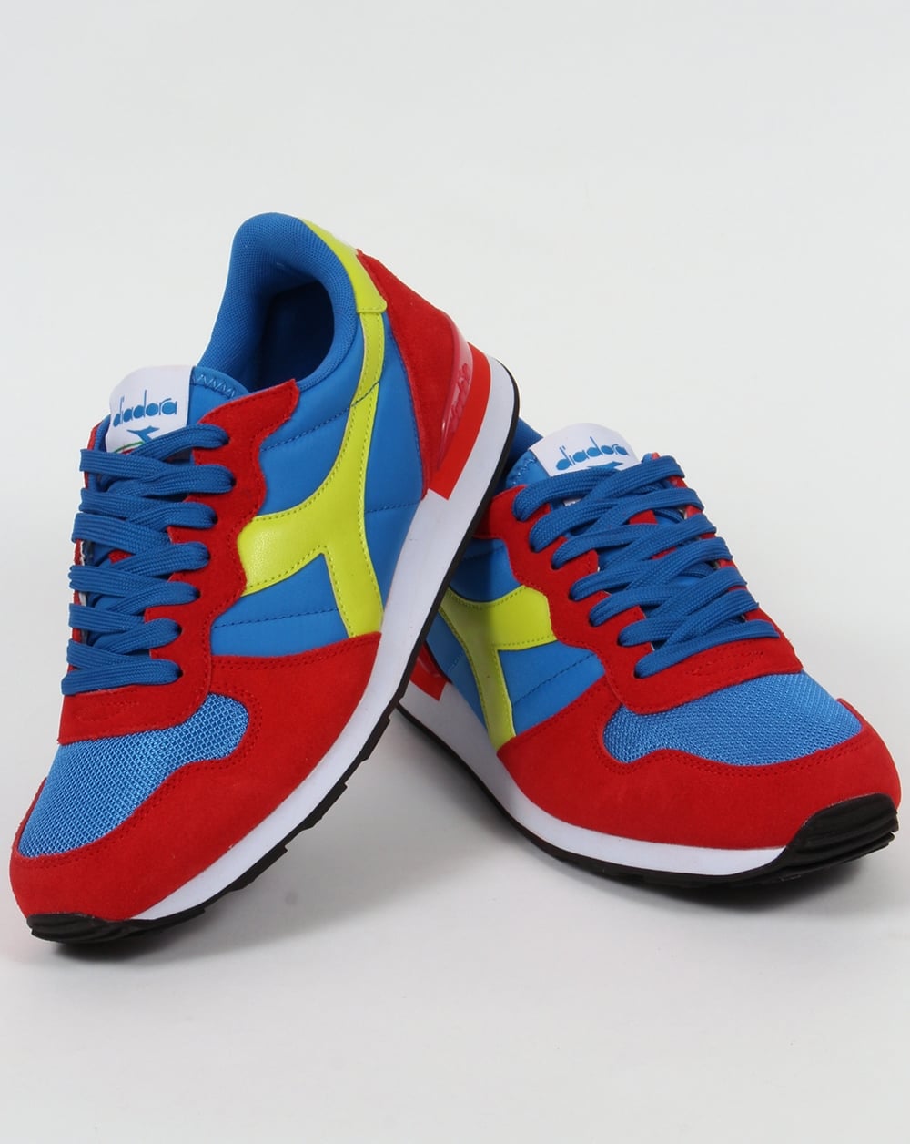Diadora Camaro Trainers Red/Blue/Yellow