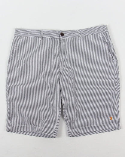 Farah Hawking Stripe Shorts White/Navy
