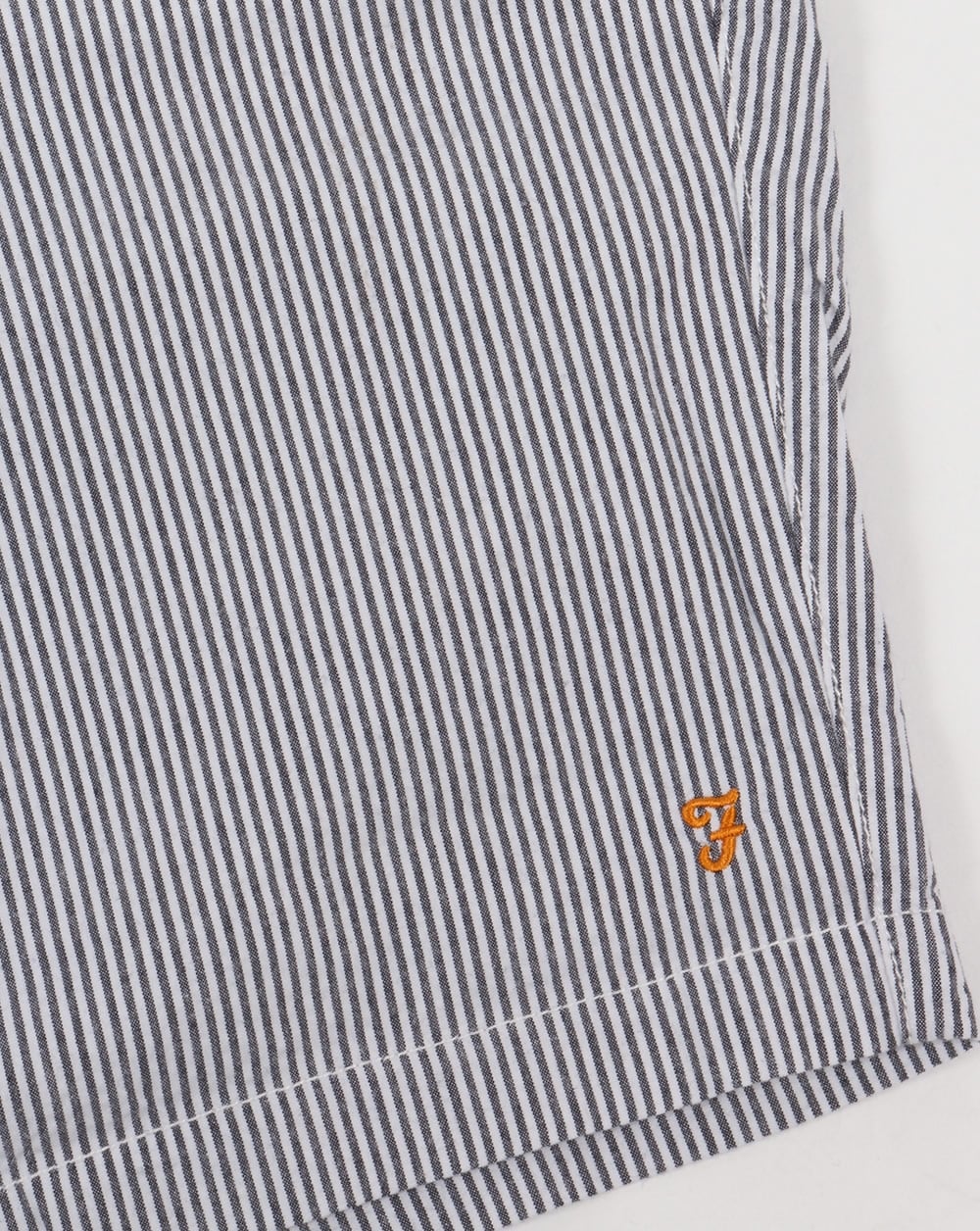 Farah Hawking Stripe Shorts White/Navy