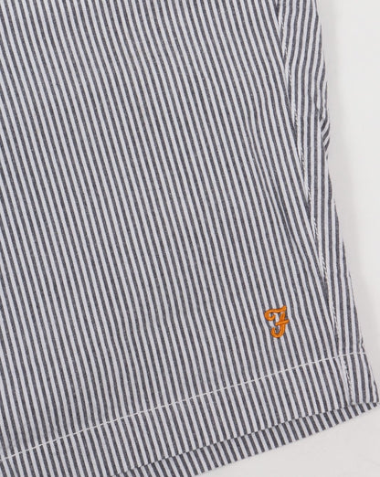 Farah Hawking Stripe Shorts White/Navy