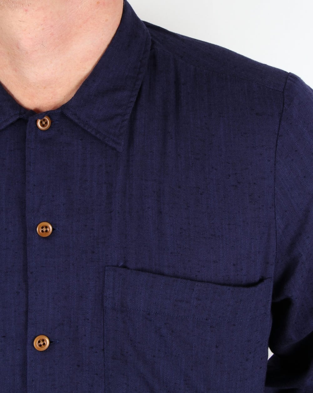 Gant Rugger Slub Shirt Jacket Shadow Blue