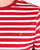 Farah Lennox Striped T Shirt Deep Red Marl