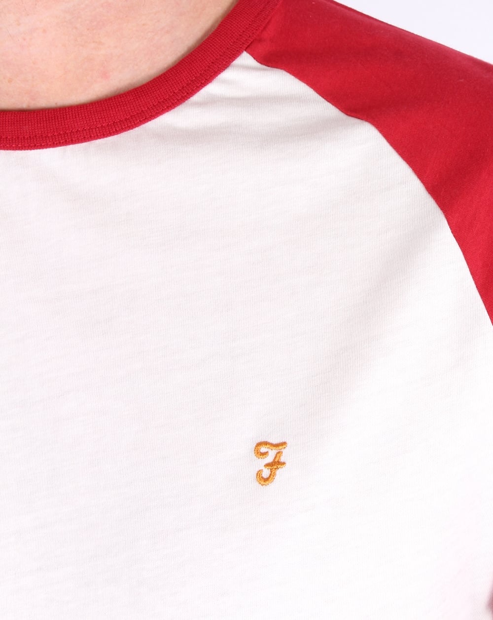 Farah Zemlak Raglan T Shirt Deep Red