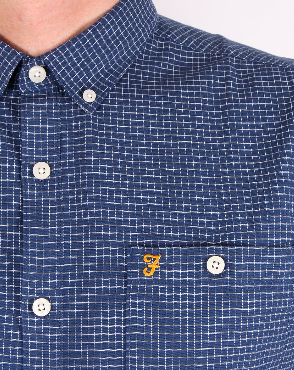 Farah Webber Shirt Dark Denim