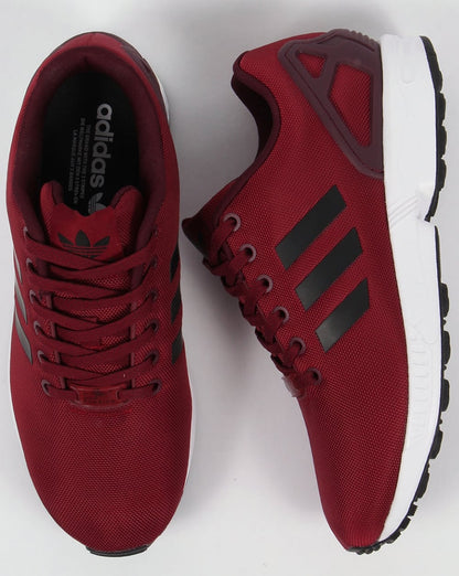 Adidas ZX Flux Trainers Burgundy/Black