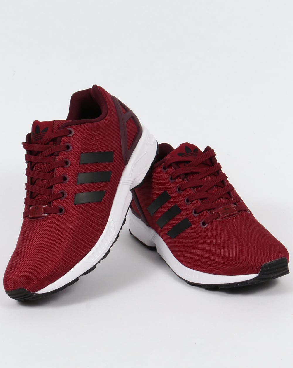 Adidas ZX Flux Trainers Burgundy/Black