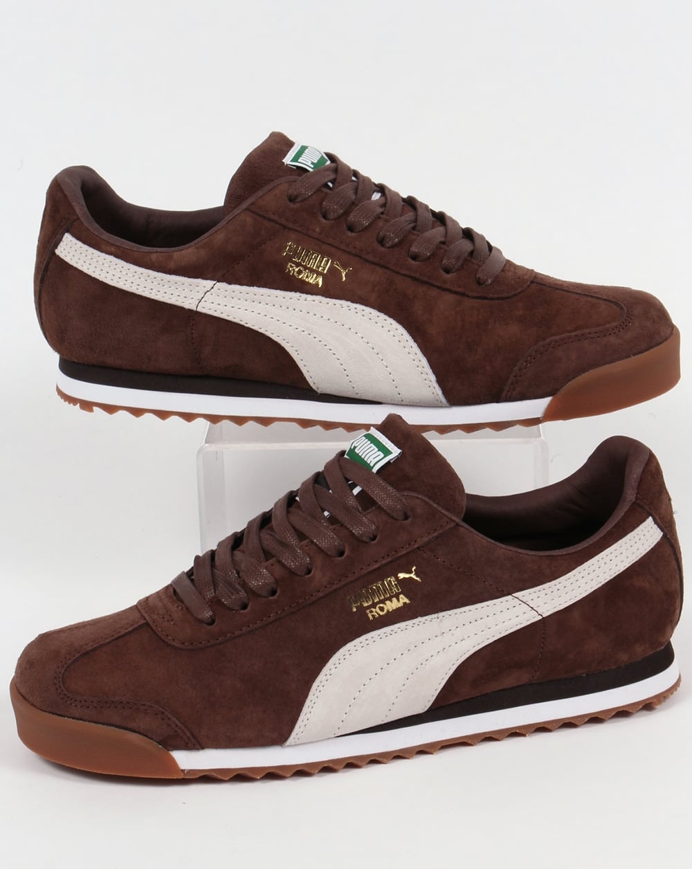 Puma Roma Trainers Brown/White