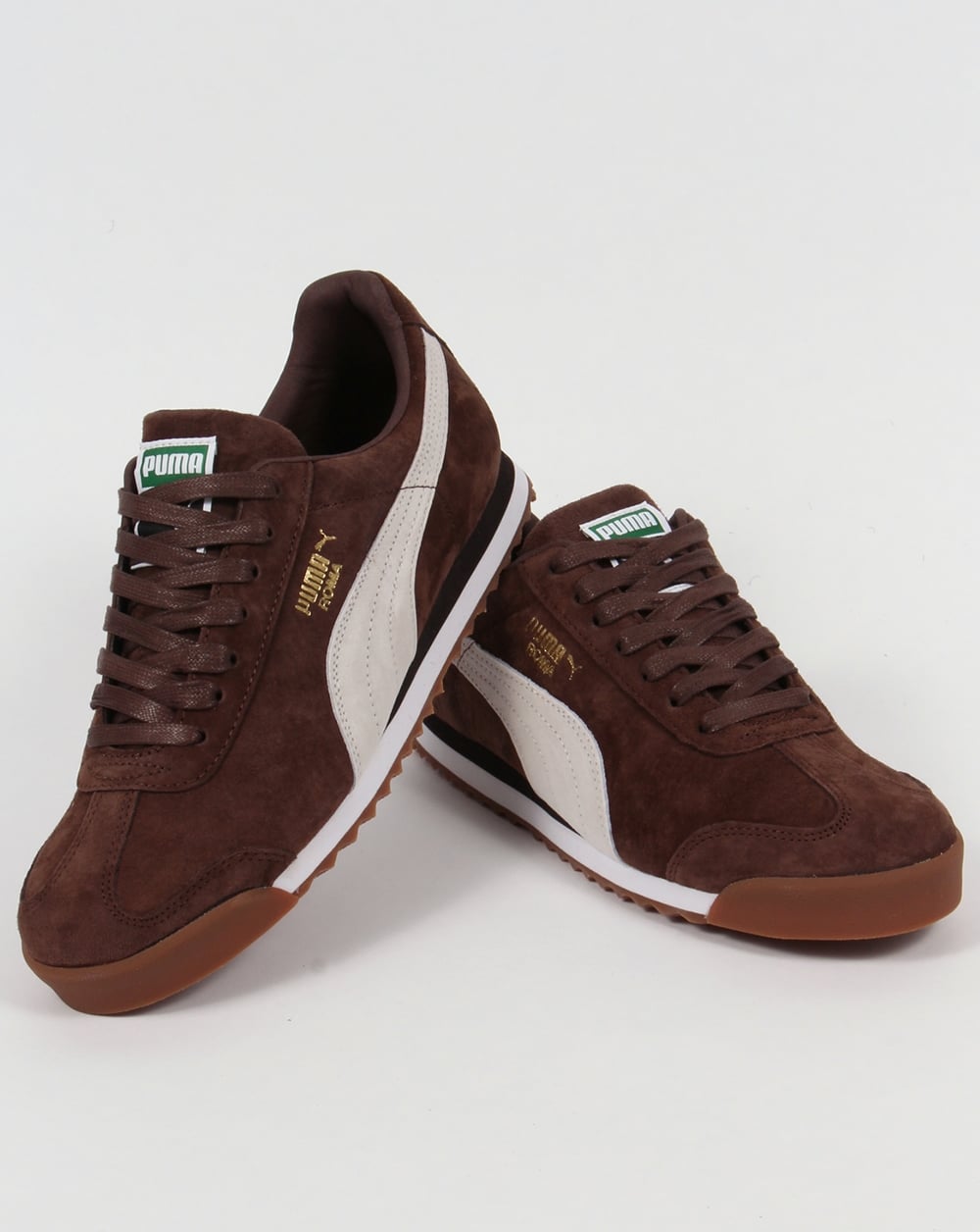 Puma Roma Trainers Brown/White