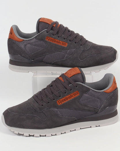 Reebok Classic Leather OL Trainers Ash Grey/Steel
