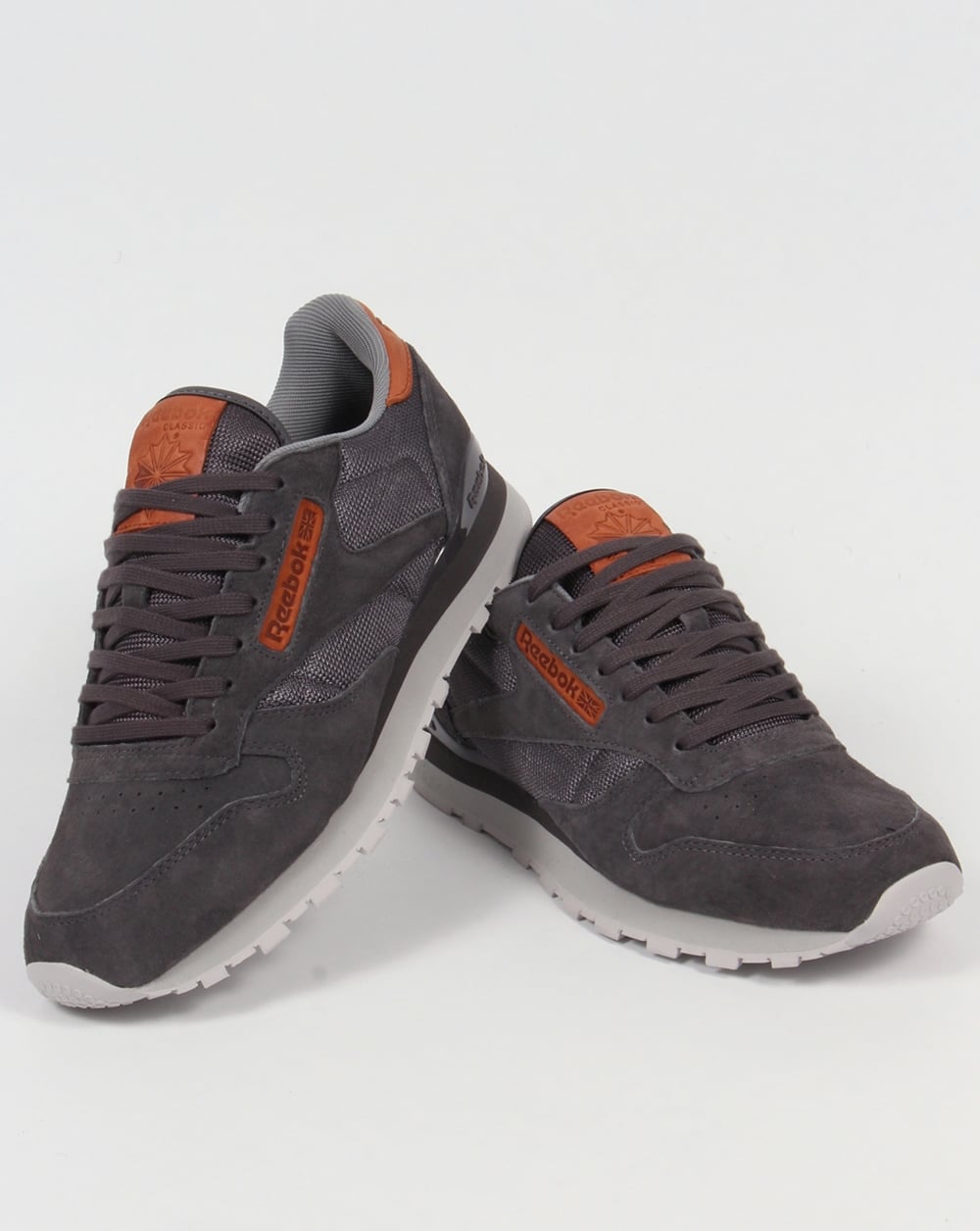 Reebok Classic Leather OL Trainers Ash Grey/Steel