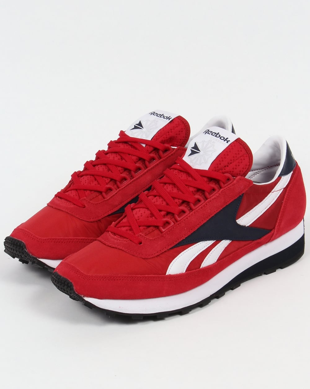 Reebok Aztec Retro Trainers Flash Red/Navy