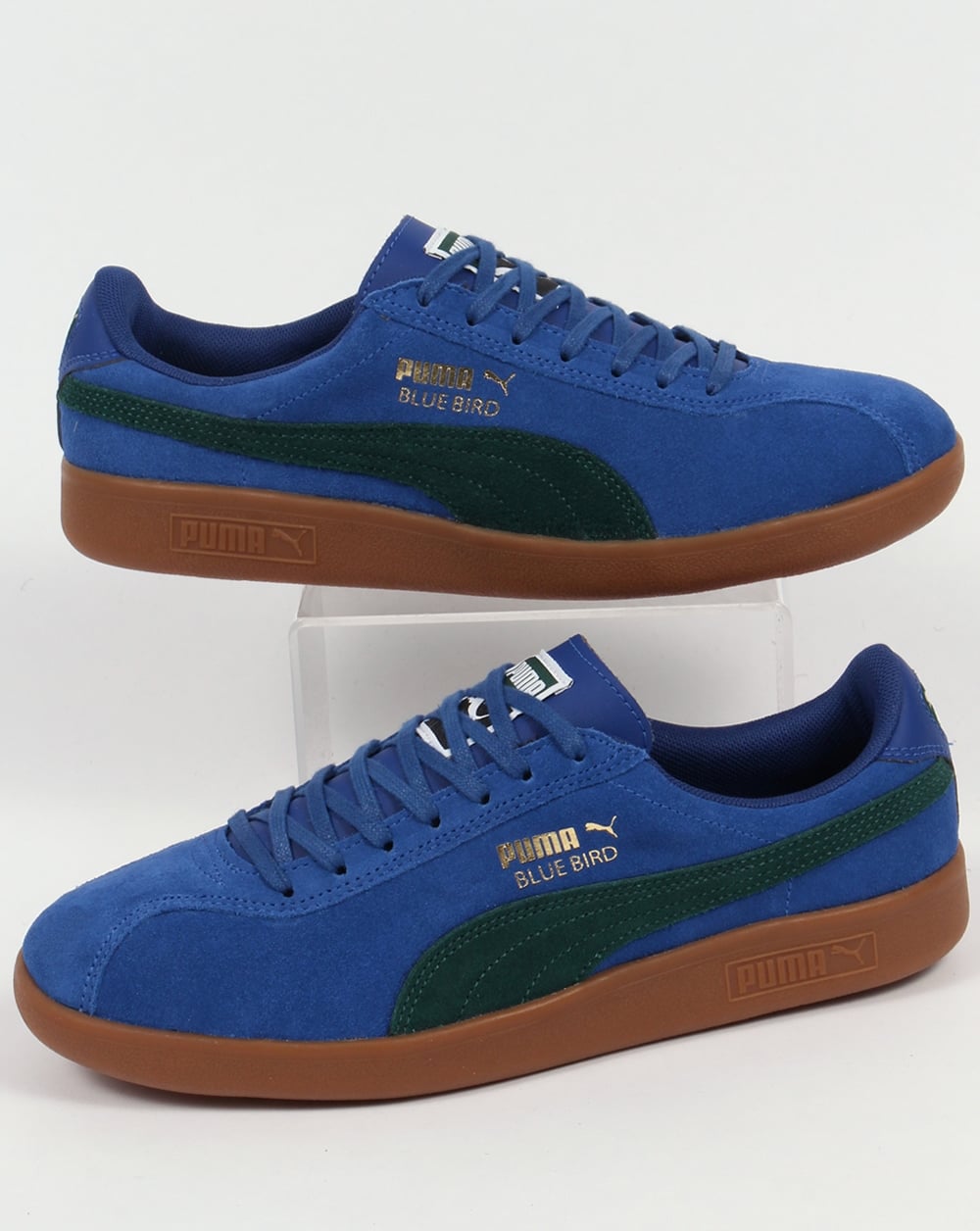 Puma Bluebird Trainers Royal Blue/Pine Green