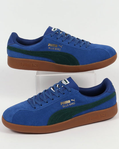 Puma Bluebird Trainers Royal Blue/Pine Green
