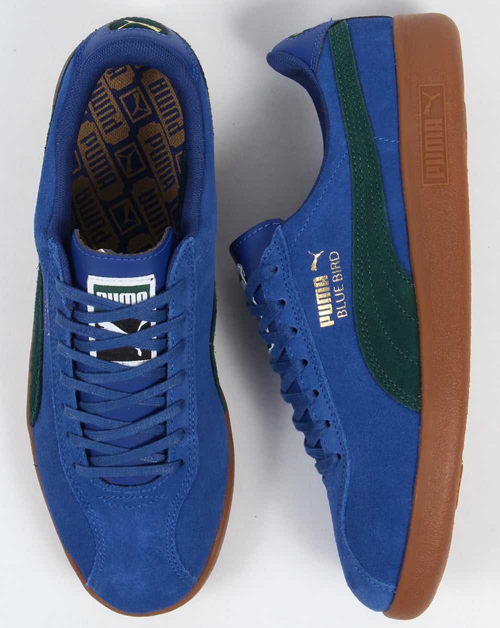Puma Bluebird Trainers Royal Blue/Pine Green