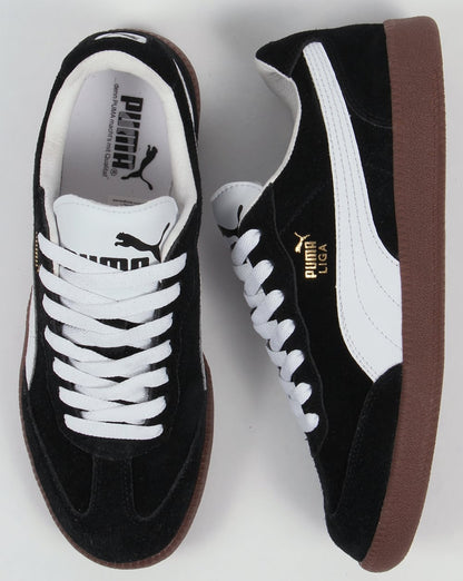 Puma Liga Suede Trainers Black/White