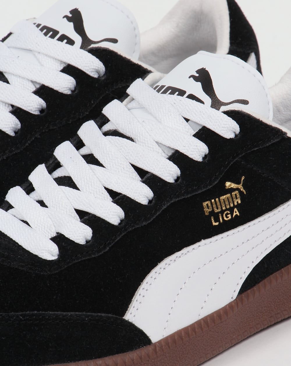 Puma Liga Suede Trainers Black/White