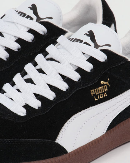 Puma Liga Suede Trainers Black/White